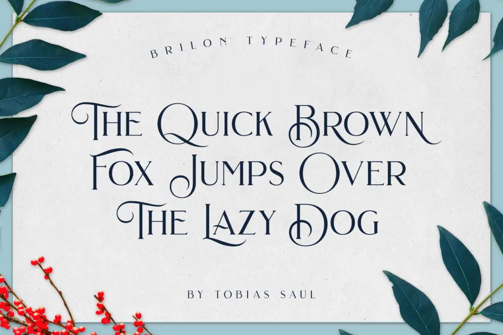 Brilon specimen — Design style
