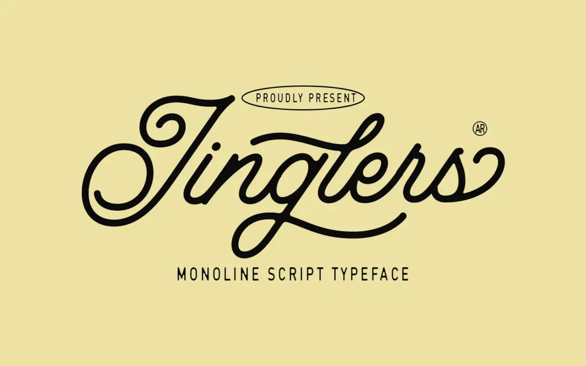 Jinglers: a monoline script for vintage signage and logo work