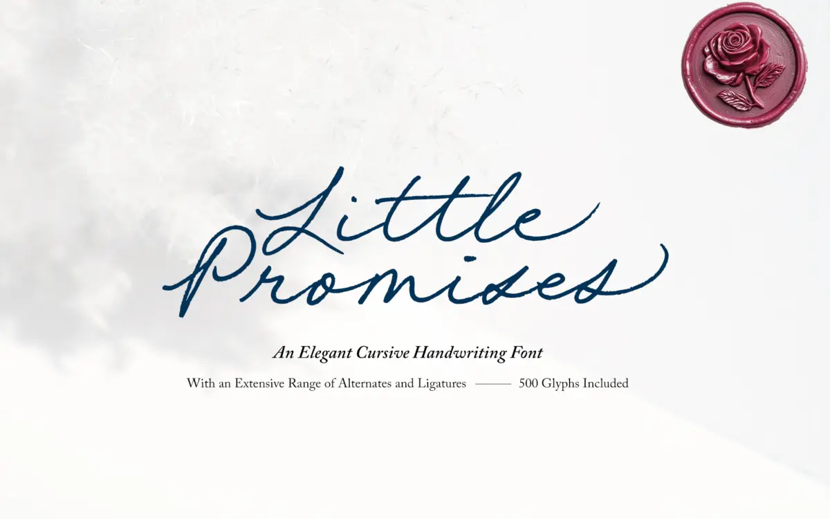 Little Promises: a dip-pen script for intimate, handwritten-feeling work