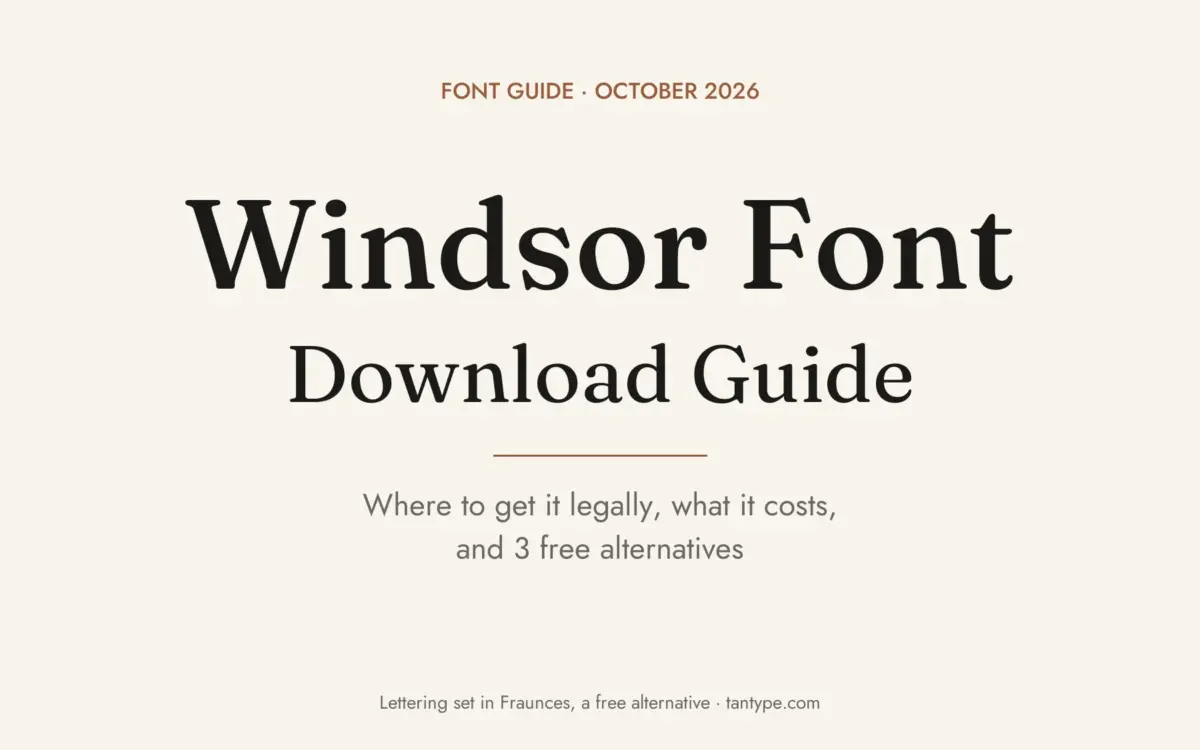 Windsor font free download guide: commercial Stephenson Blake typeface, legal MyFonts versions, prices and 3 free alternatives